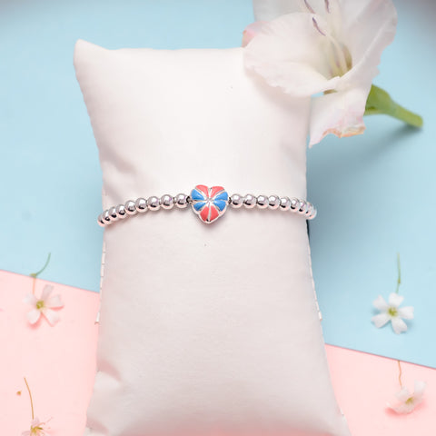 HALLMARK 925 MULTICOLOR HEART ADJUSTABLE BRACELET