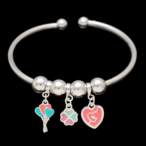 925 Sterling Silver bangle fashion charm