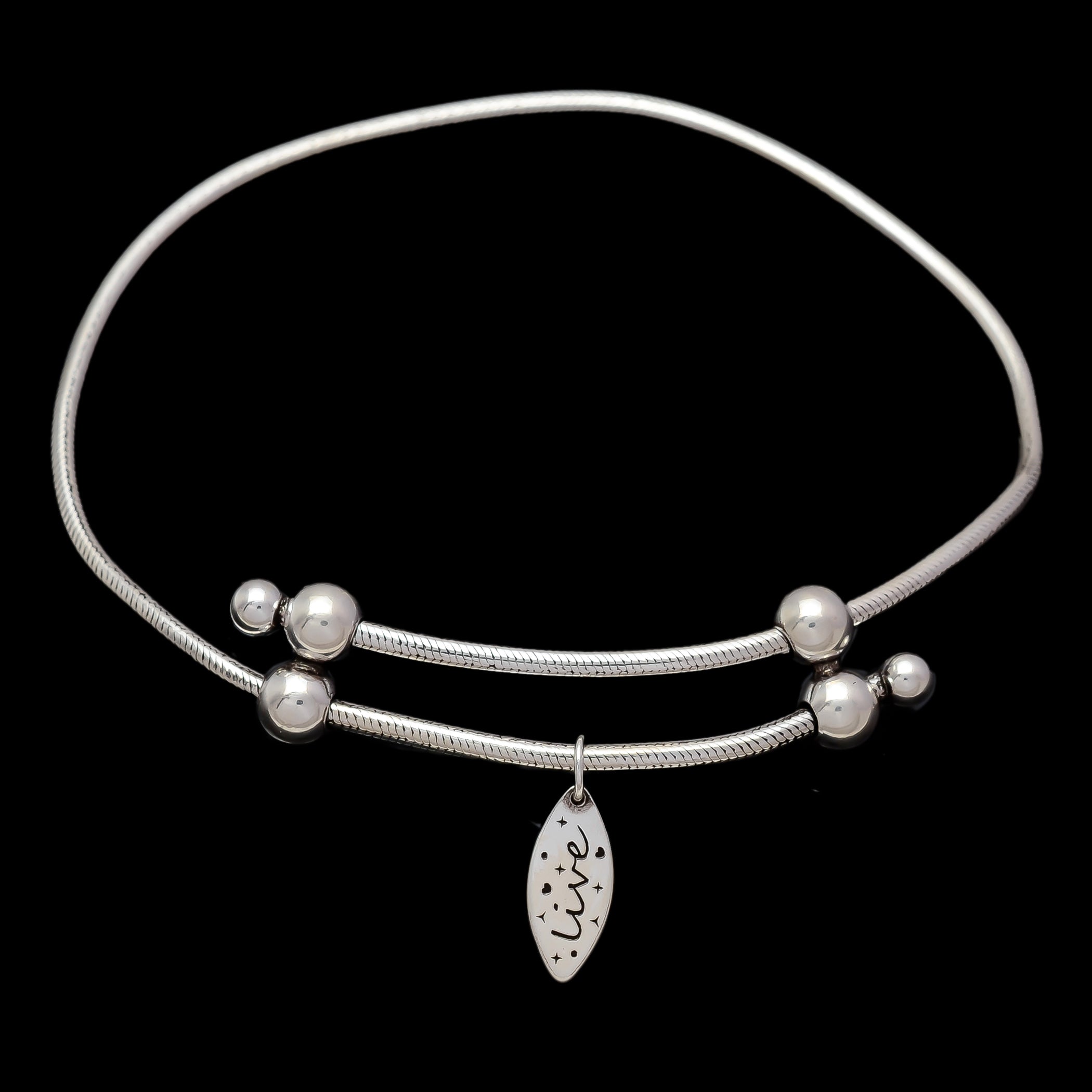 HALLMARK 925 STERLING SILVER ADJUSTABLE BRACELET