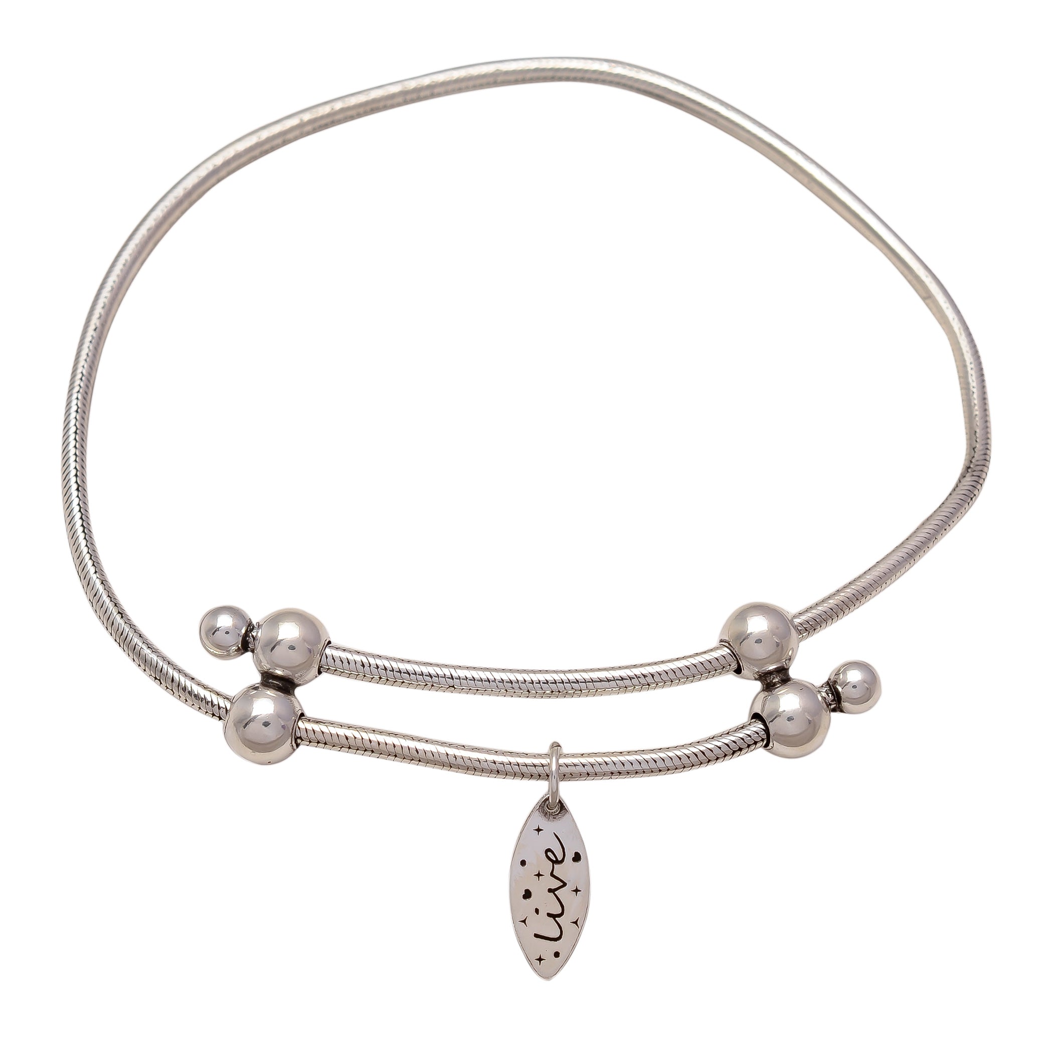 HALLMARK 925 STERLING SILVER ADJUSTABLE BRACELET