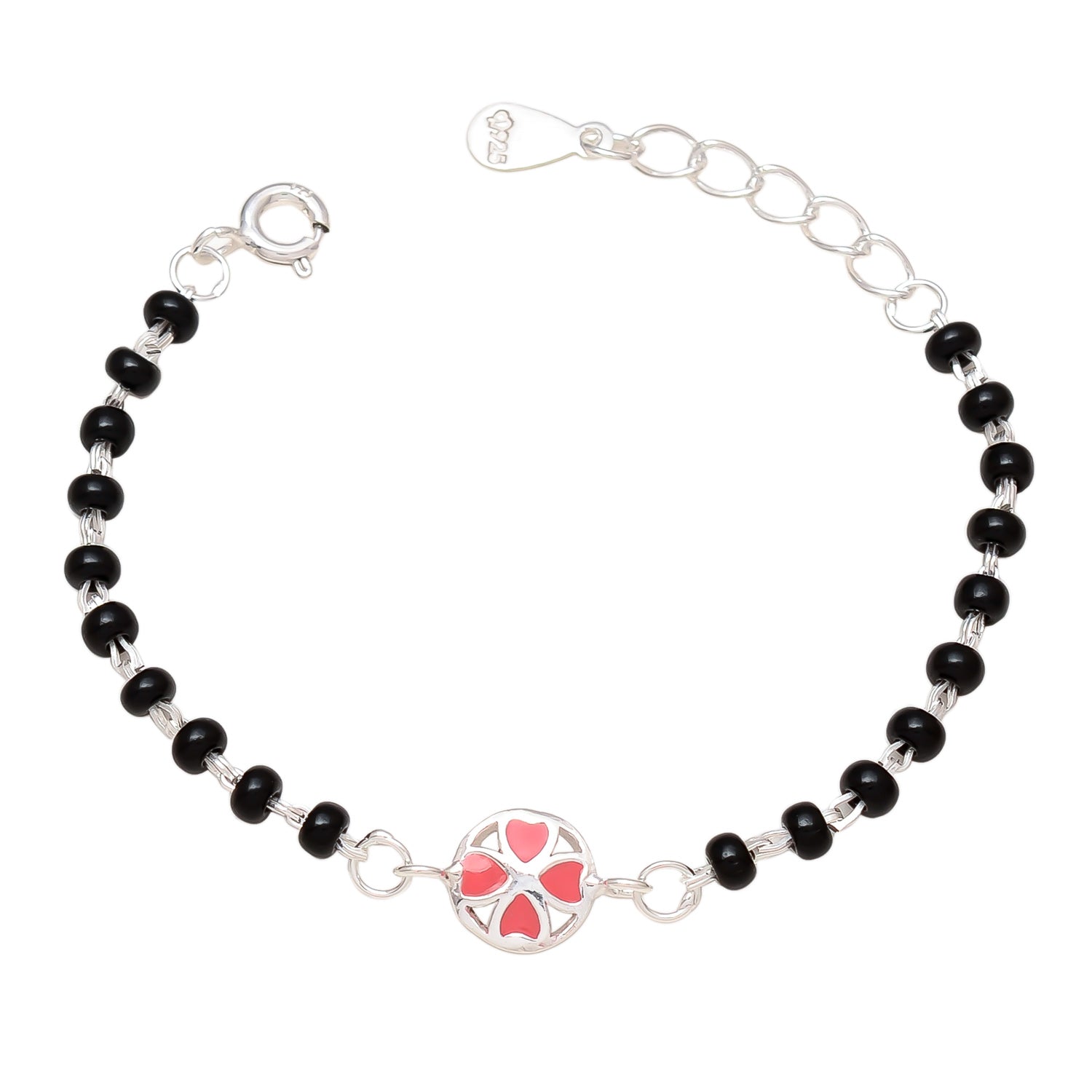 HALLMARK 925 HEART CYCLE BABY NAZARIYA ADJUSTABLE BRACELET