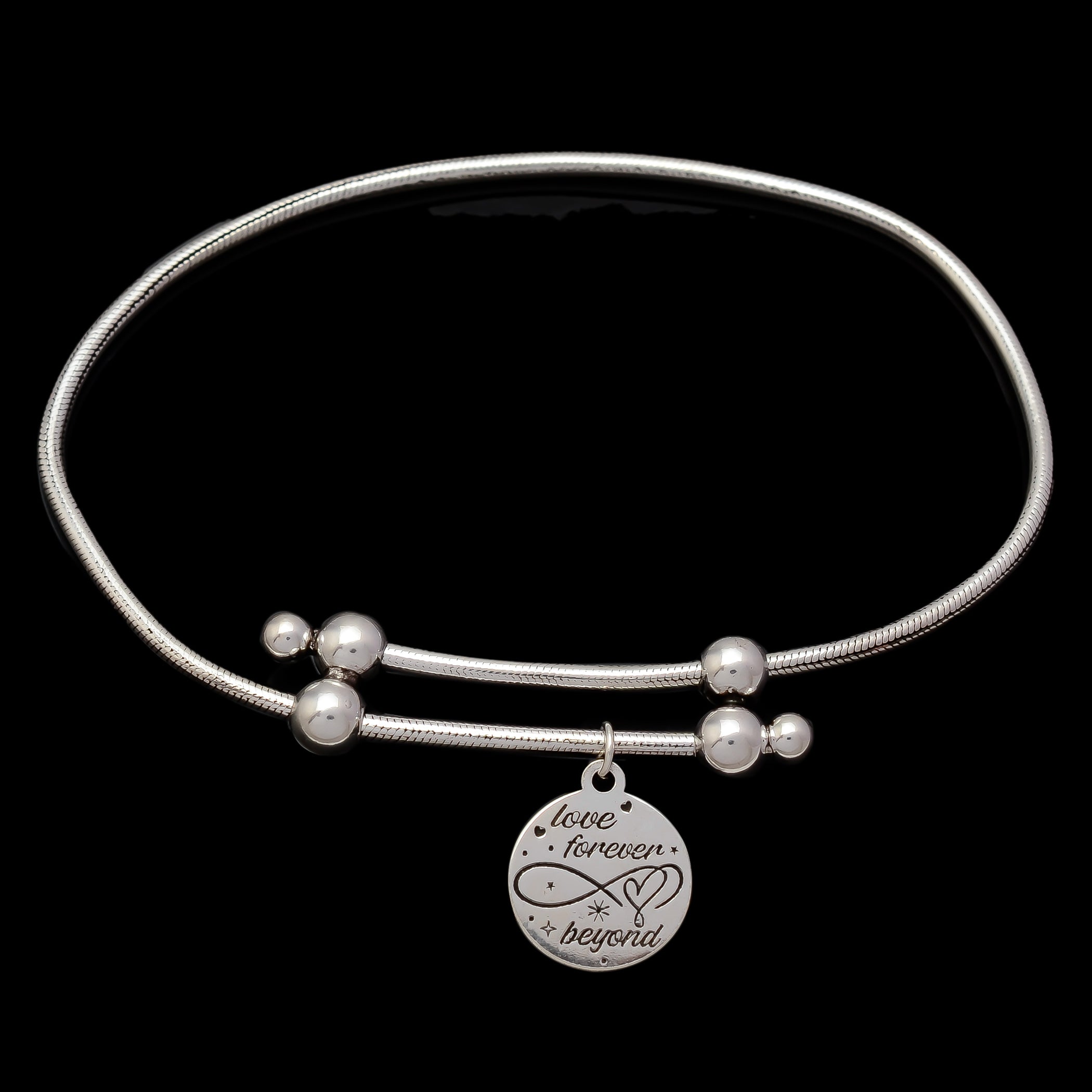 HALLMARK 925 SILVER ADJUSTABLE COUPLE BRACELET