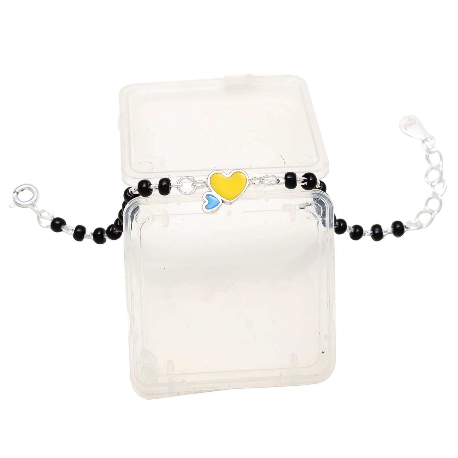 HALLMARK 925 MOM & BABY HEART NAZARIYA ADJUSTABLE BRACELET