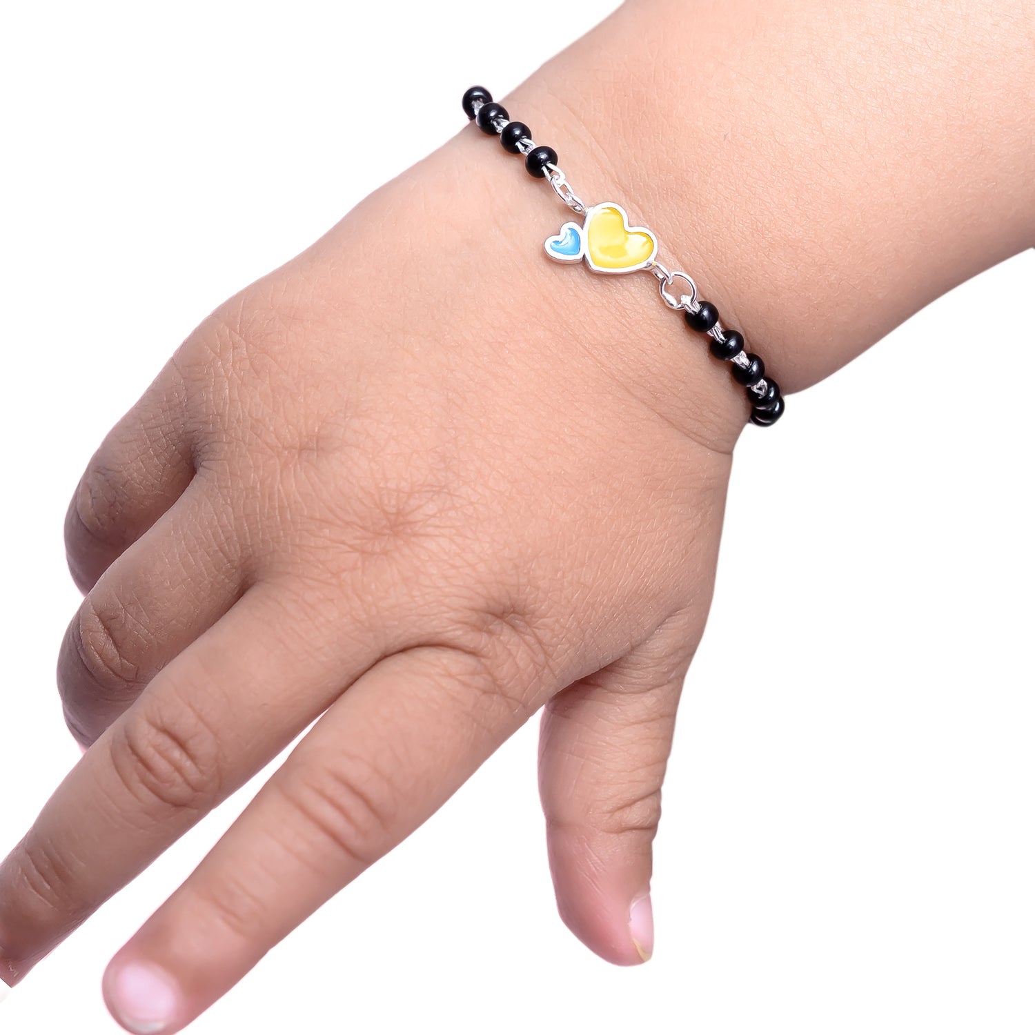 HALLMARK 925 MOM & BABY HEART NAZARIYA ADJUSTABLE BRACELET