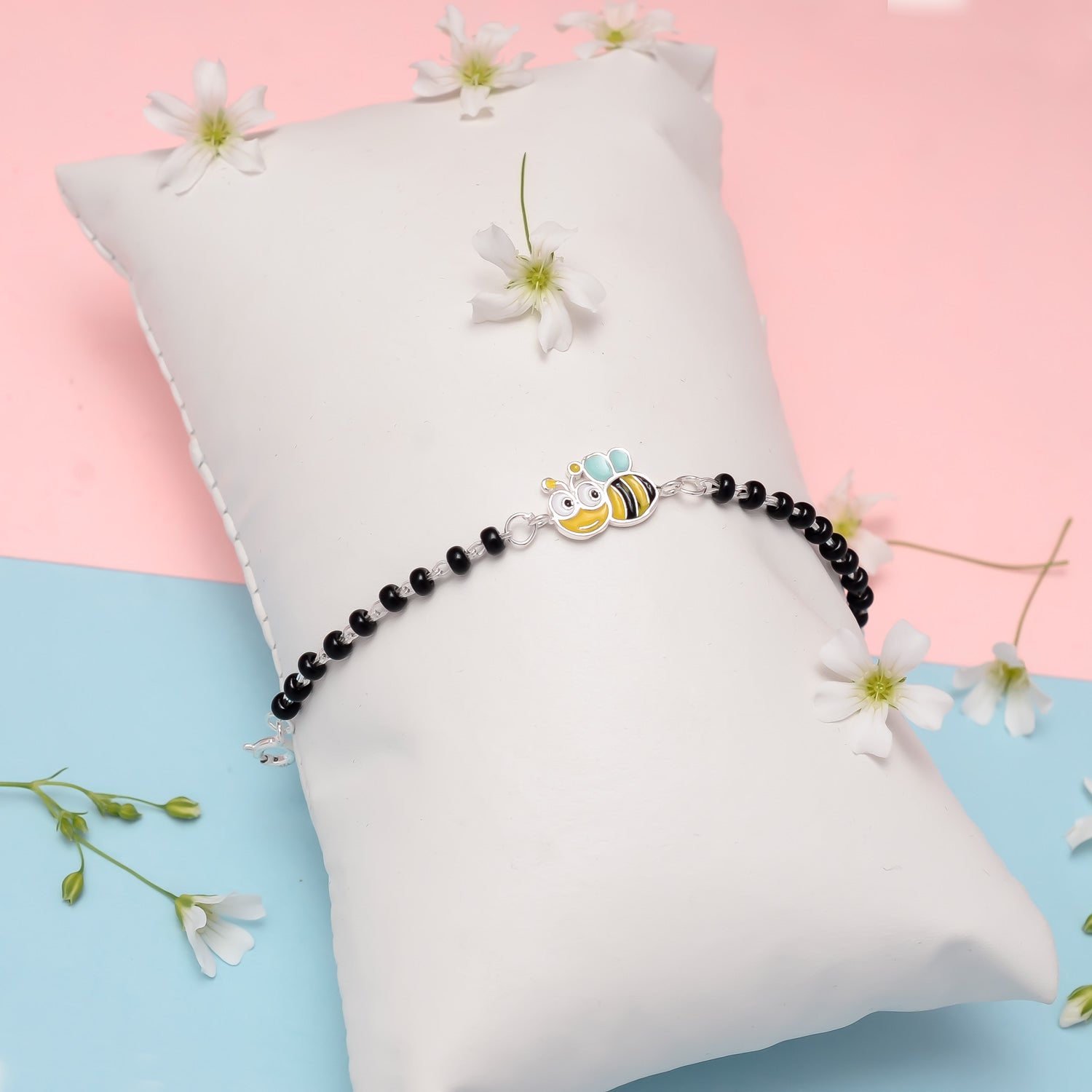 HALLMARK 925 HONEYBEE BABY NAZARIYA ADJUSTABLE BRACELET