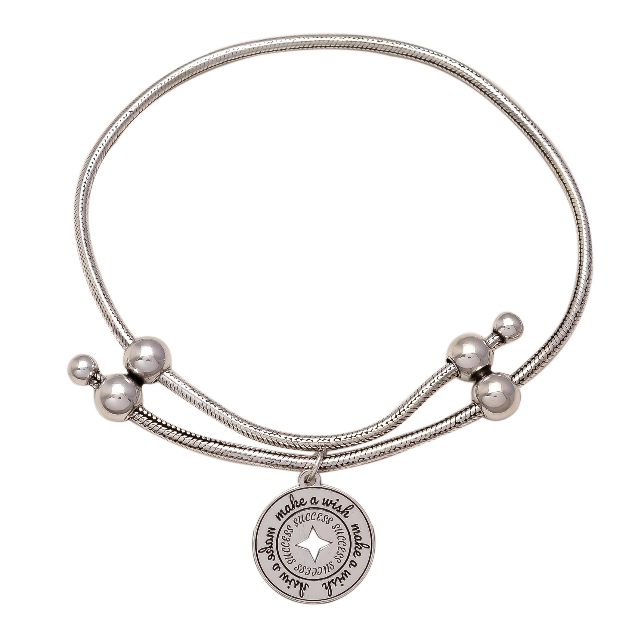 HALLMARK 925 STERLING SILVER SUCCESS WISH ADJUSTABLE BRACELET