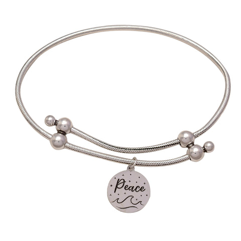 HALLMARK 925 STERLING SILVER ADJUSTABLE BRACELET OF PEACE