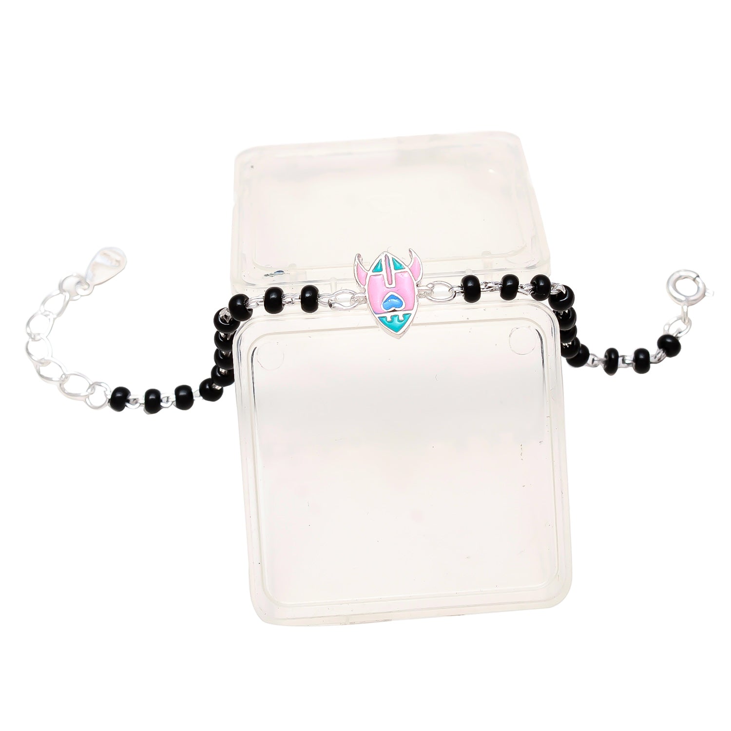 HALLMARK SILVER 925 HEART ROCKET BABY NAZARIYA ADJUSTABLE BRACELET