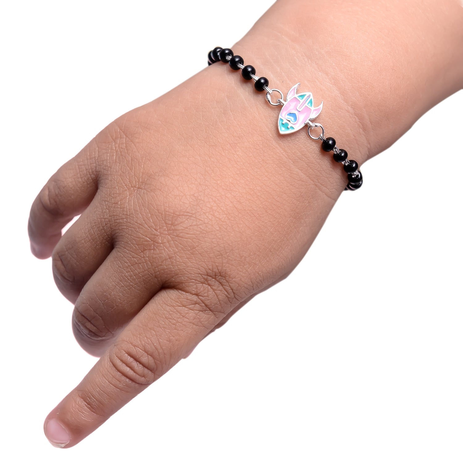 HALLMARK SILVER 925 HEART ROCKET BABY NAZARIYA ADJUSTABLE BRACELET