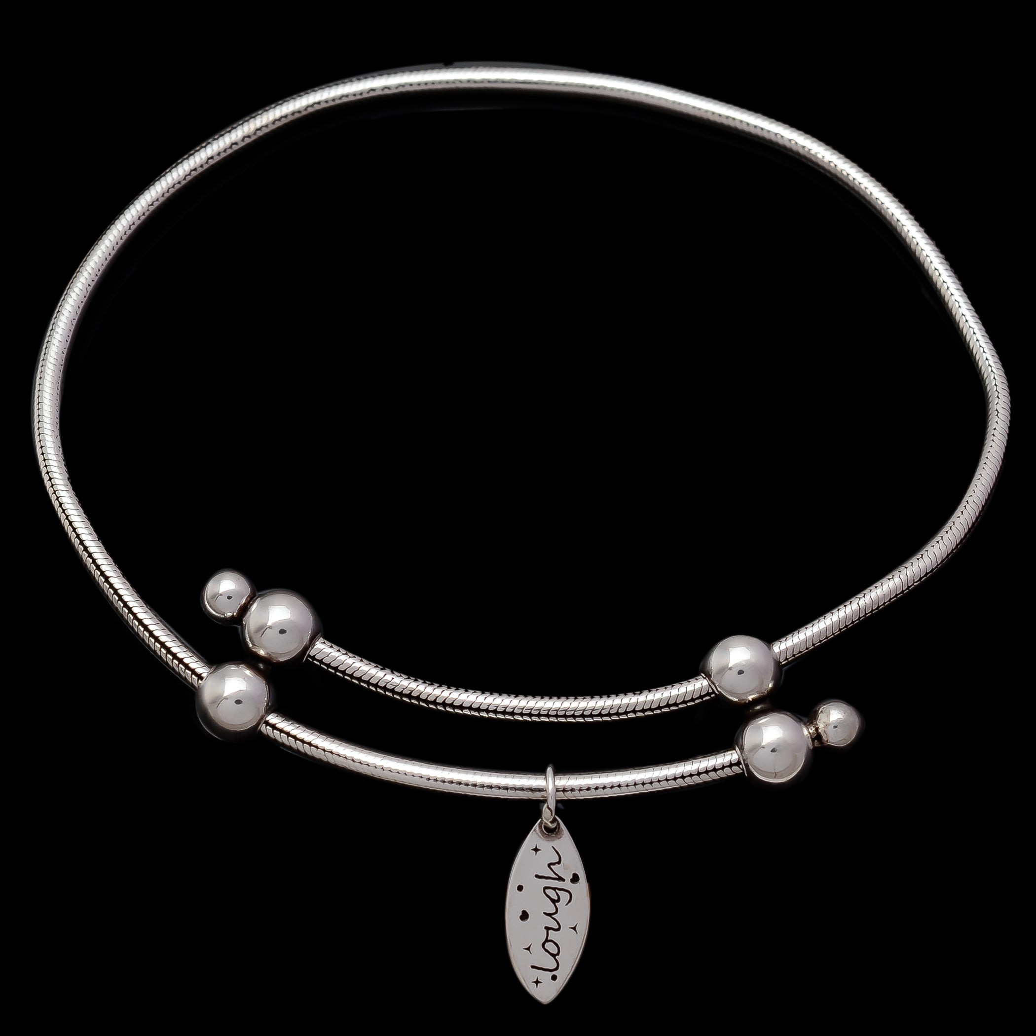 HALLMARK 925 STERLING SILVER LOUGH ADJUSTABLE BRACELET