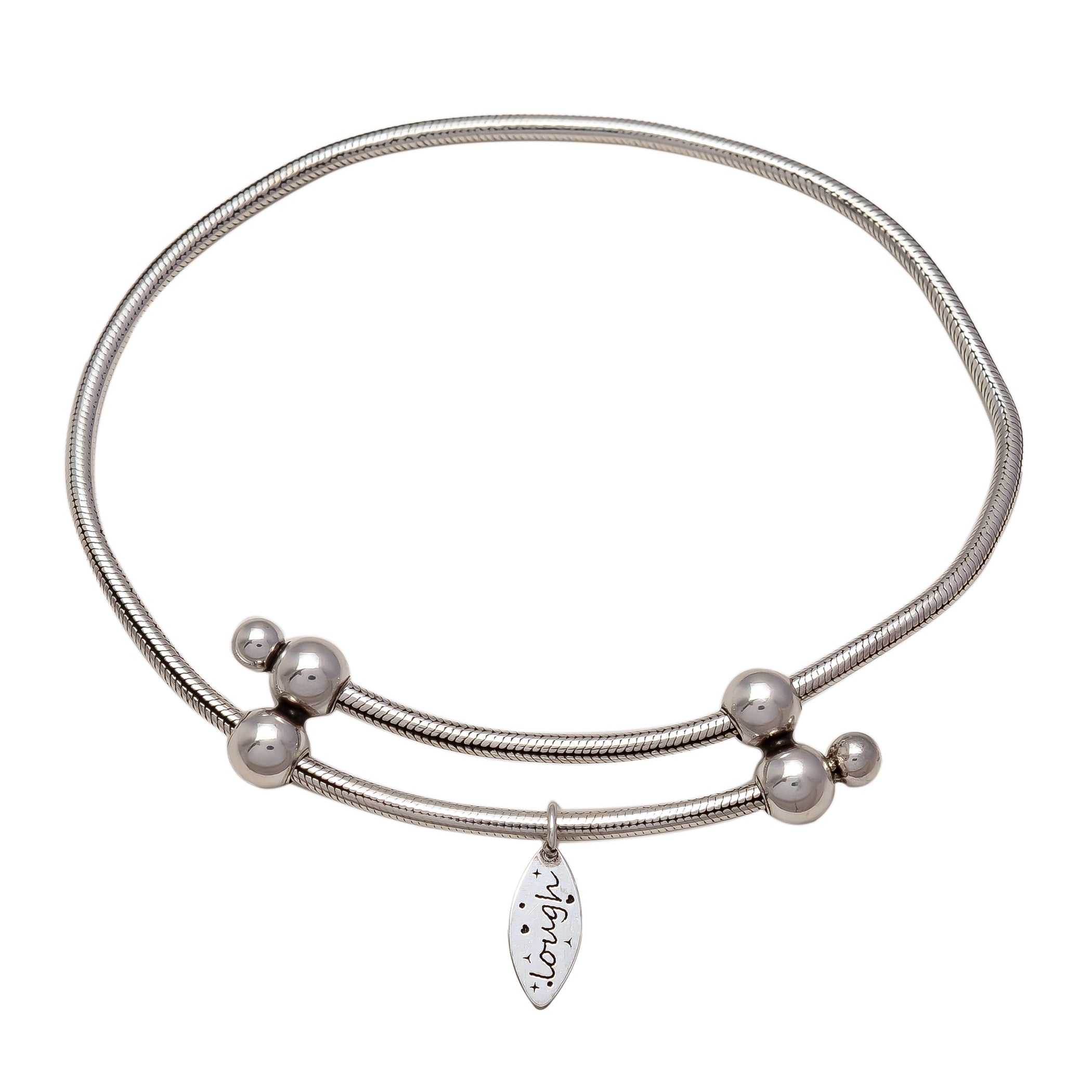 HALLMARK 925 STERLING SILVER LOUGH ADJUSTABLE BRACELET