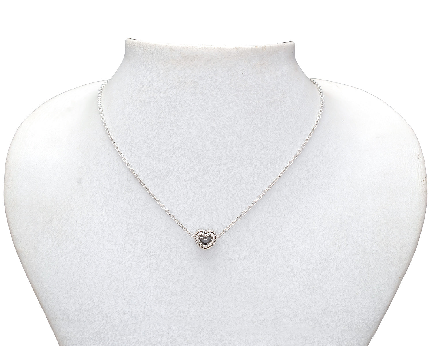 HALLMARK 925 Sterling Silver Heart Chain Pendant