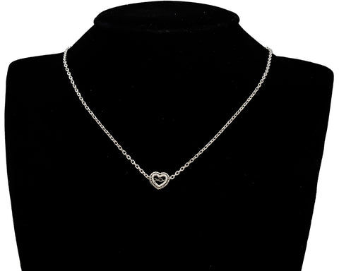 HALLMARK 925 Sterling Silver Heart Chain Pendant