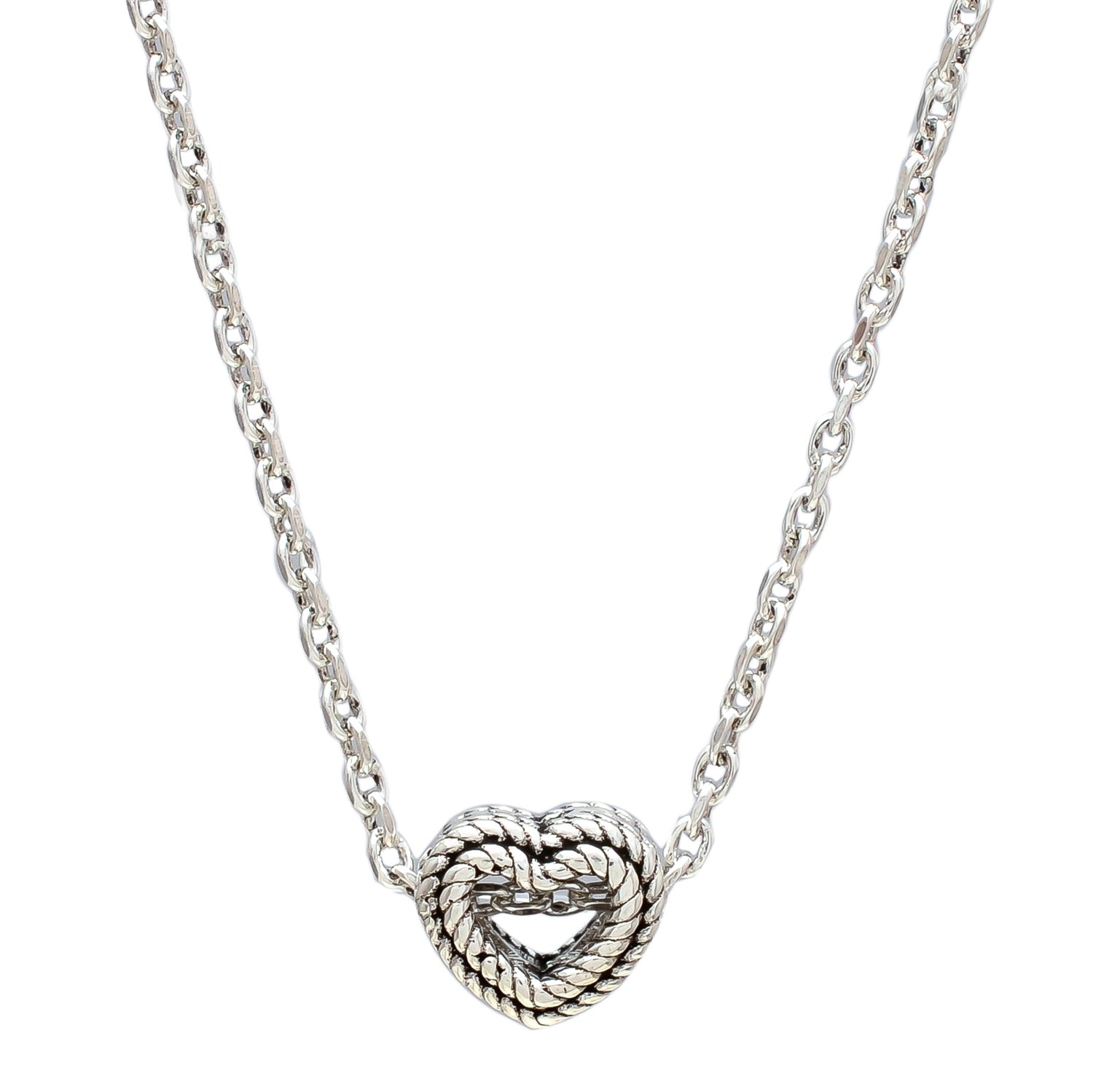 HALLMARK 925 Sterling Silver Heart Chain Pendant