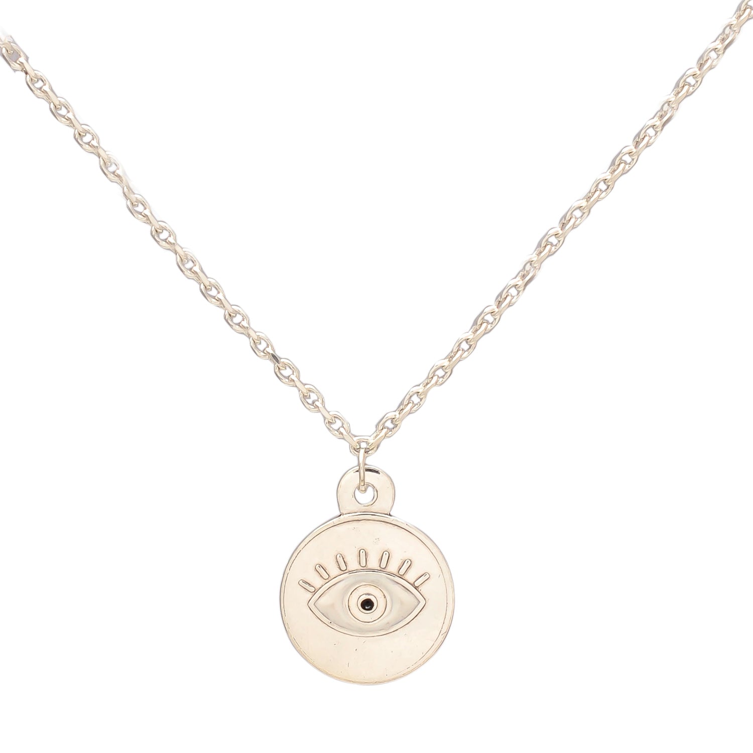 HALLMARK 925 Sterling Silver Gentle Eye Chain Pendant