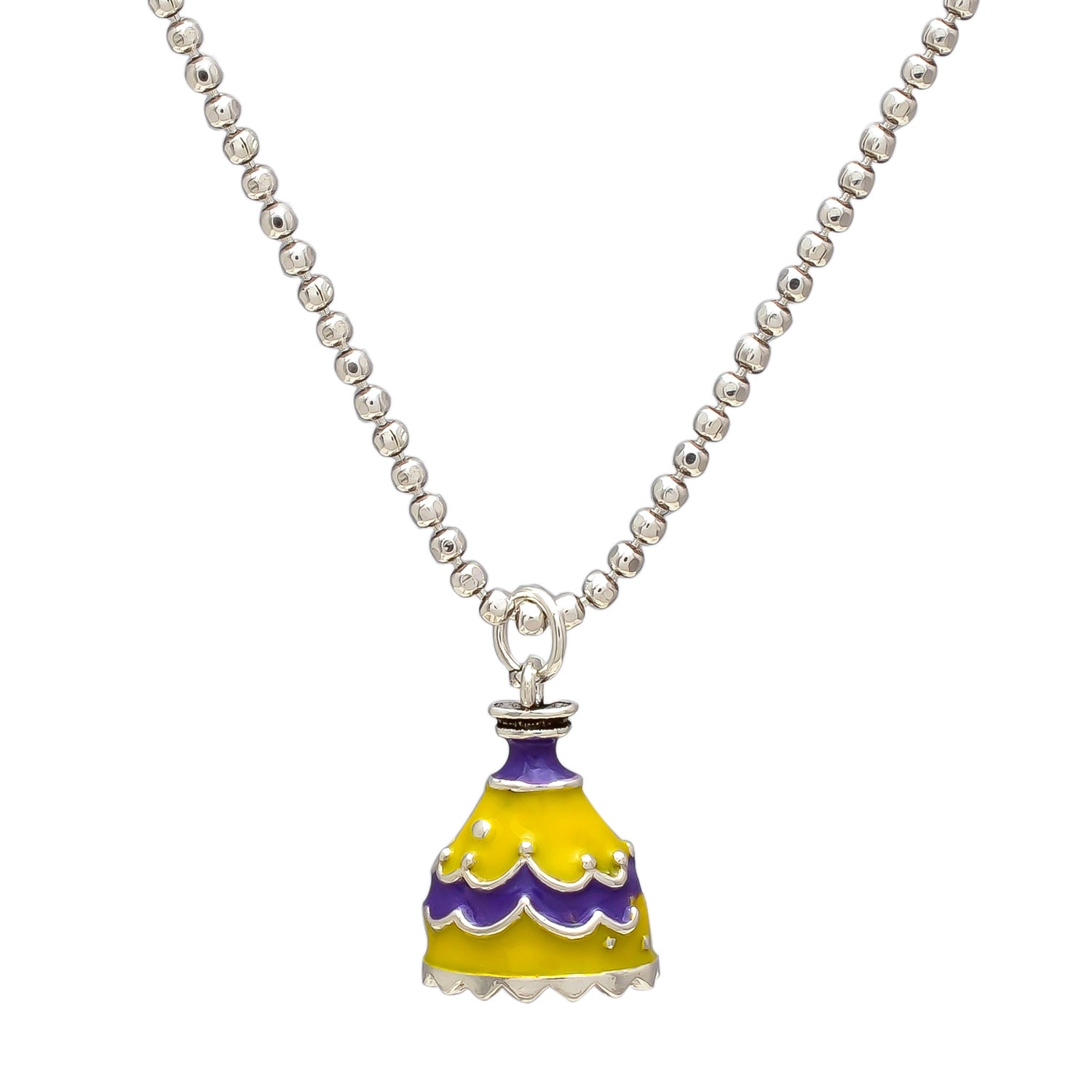 HALLMARK 925 STERLING SILVER PURPLE NORTH PORTICO EGG PENDANT