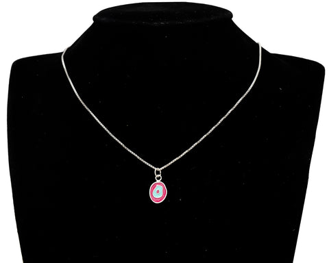 HALLMARK 925 Sterling Silver Red Charm Box Chain Pendant