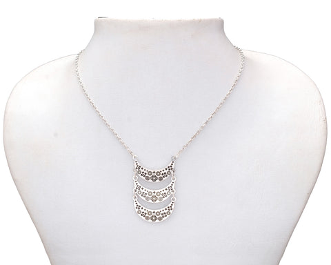 HALLMARK 925  Barry Jewelry Sarella Stering Silver Stacked Necklace